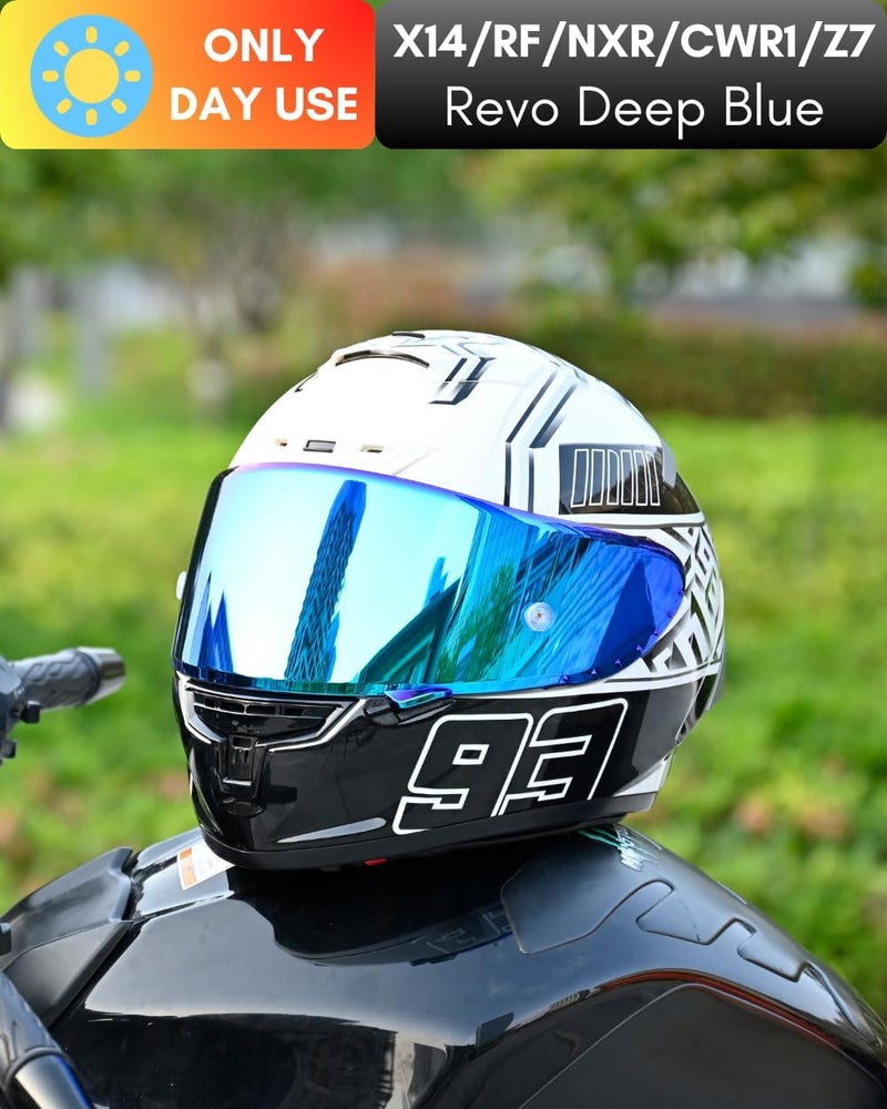 Logto CWR-F1 Shield for RF-1200 Visor X14 NXR RF-SR Z7 Motorcycle Helmet Visor Replacement Sun Protection Anti-Scratch, Universal - Image 3